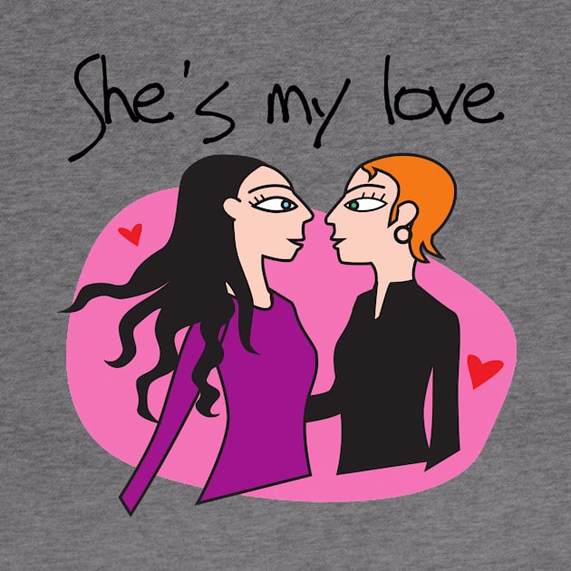 She is my love - lesbian couple by PharaohCloset